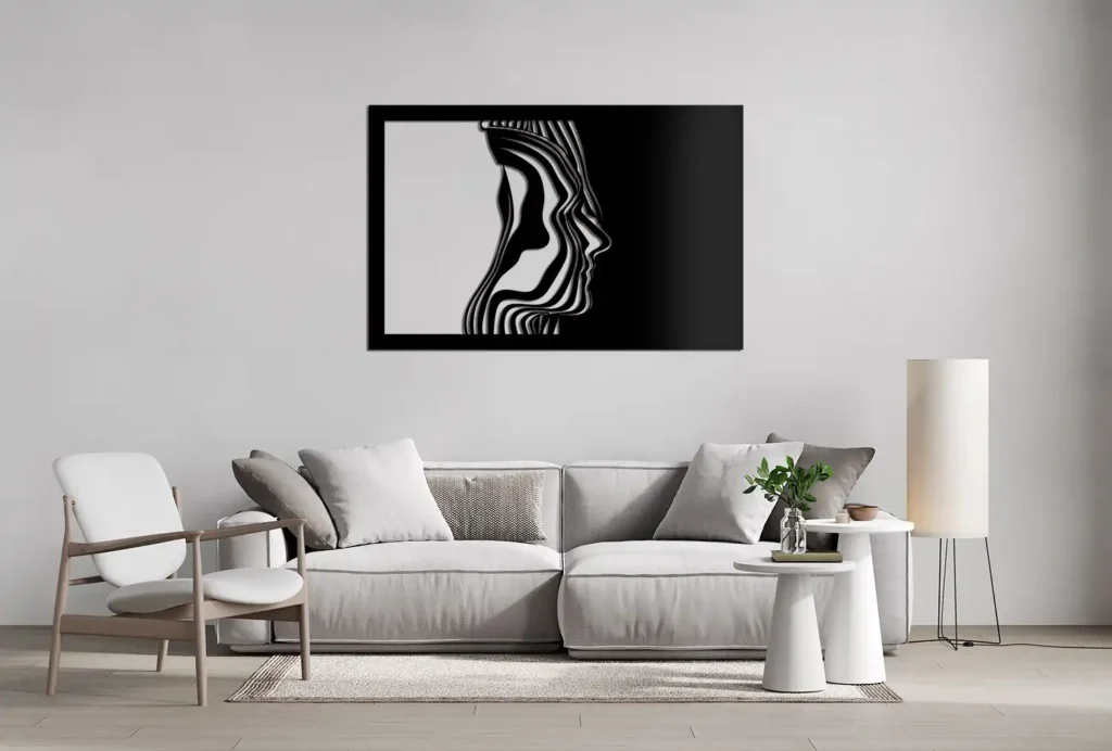abstract soul modern metal decor
