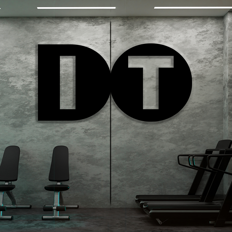 do it modern motivational metal wall hanging