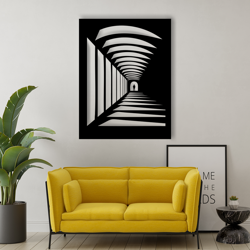 far from conceptual metal wall art