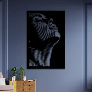 intense bold artistic metal wall piece