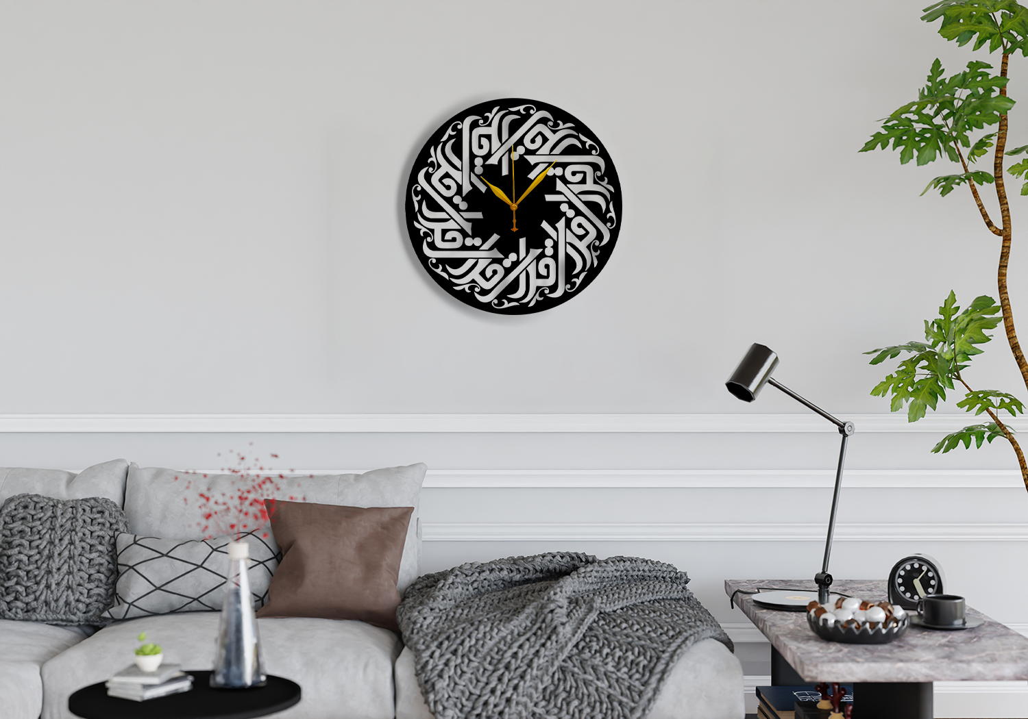 iqra wall clock kuch khaas metal wall clock home decor in pakistan