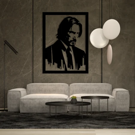 john wick metal wall art keanu reeves