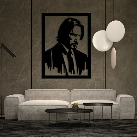 john wick metal wall art keanu reeves