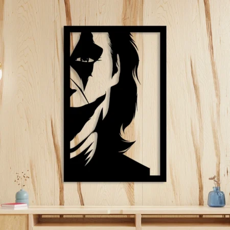 the joker wall art hanging metal comic