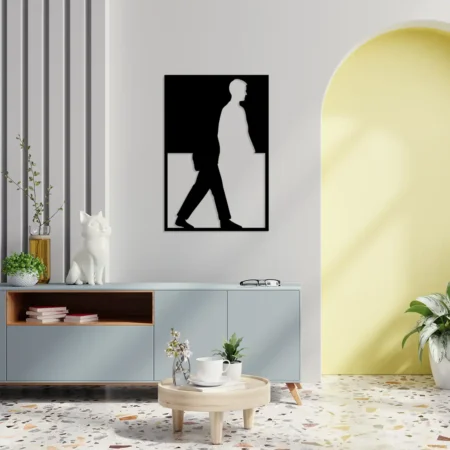 let's go modern metal wall accent