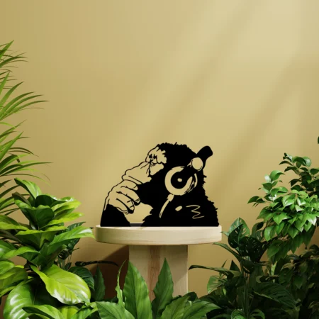 music monkey music themed metal table decor