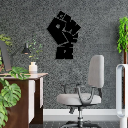 power punch motivation metal art