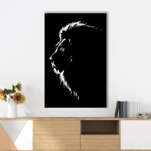 the lion majestic animal metal wall art