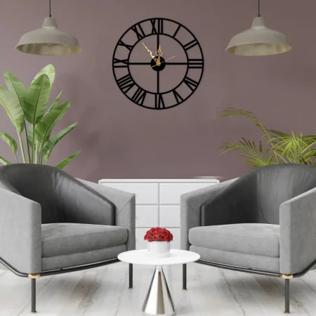 wall clock steel art kuch khaas laser cut
