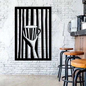 want some coffee metal wall art