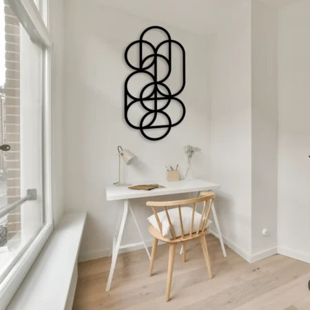 abstract circular modern metal decor