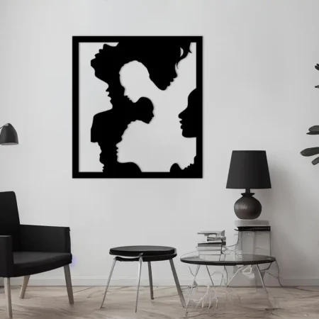 artistic faces creative metal art decoration - kuch khaas