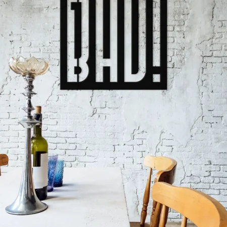 good bad creative metal laser cut