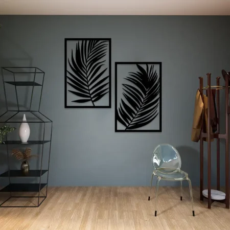 leaves metal wall decor