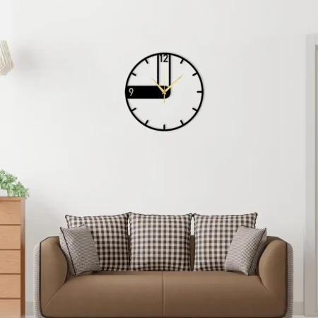 modern wall clock steel art kuch khaas metal art, Minimal Metal Wall Clock