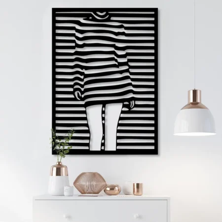 walk away creative metal decor