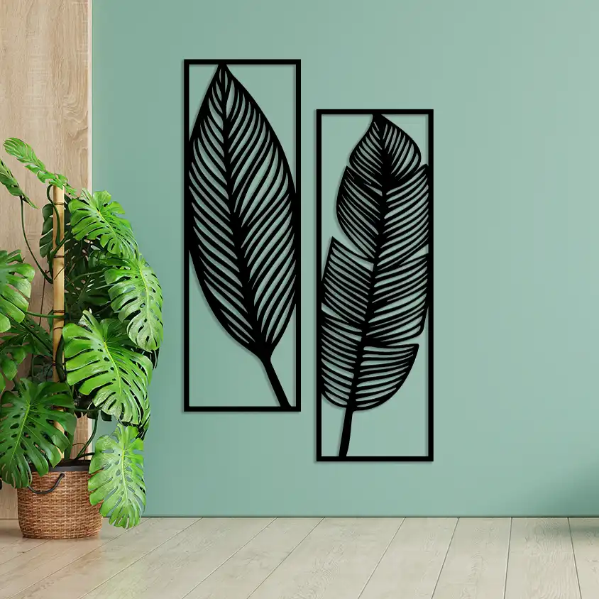 leaves double metal panel