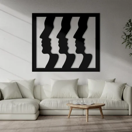 Abstract Faces Metal Wall Decor, Abstract Faces, Metal Wall Decor, Metal Wall Art