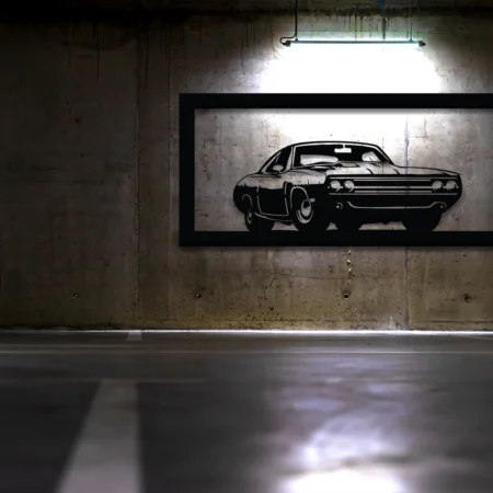 Dodge Car Metal Wall Hanging - Metal Wall Art - Metal Art Decor - Kuch Khaas