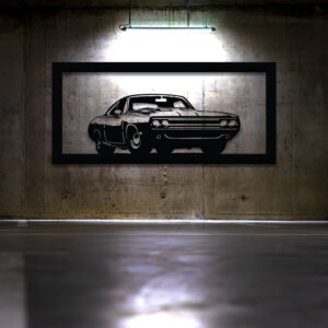 Dodge Car Wall Hanging, Metal Wall Art