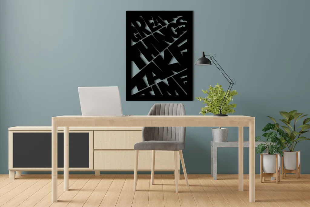 Great Things Take Time - Kuch Khaas - Metal Wall Decor - Metal Wall Art