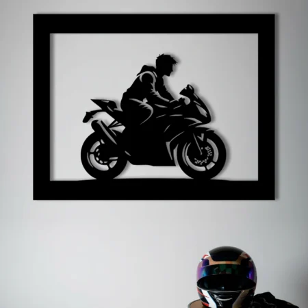 Heavy Bike Rider - Kuch Khaas - Metal Wall Art - Best Metal Art in Pakistan - Metal Decor