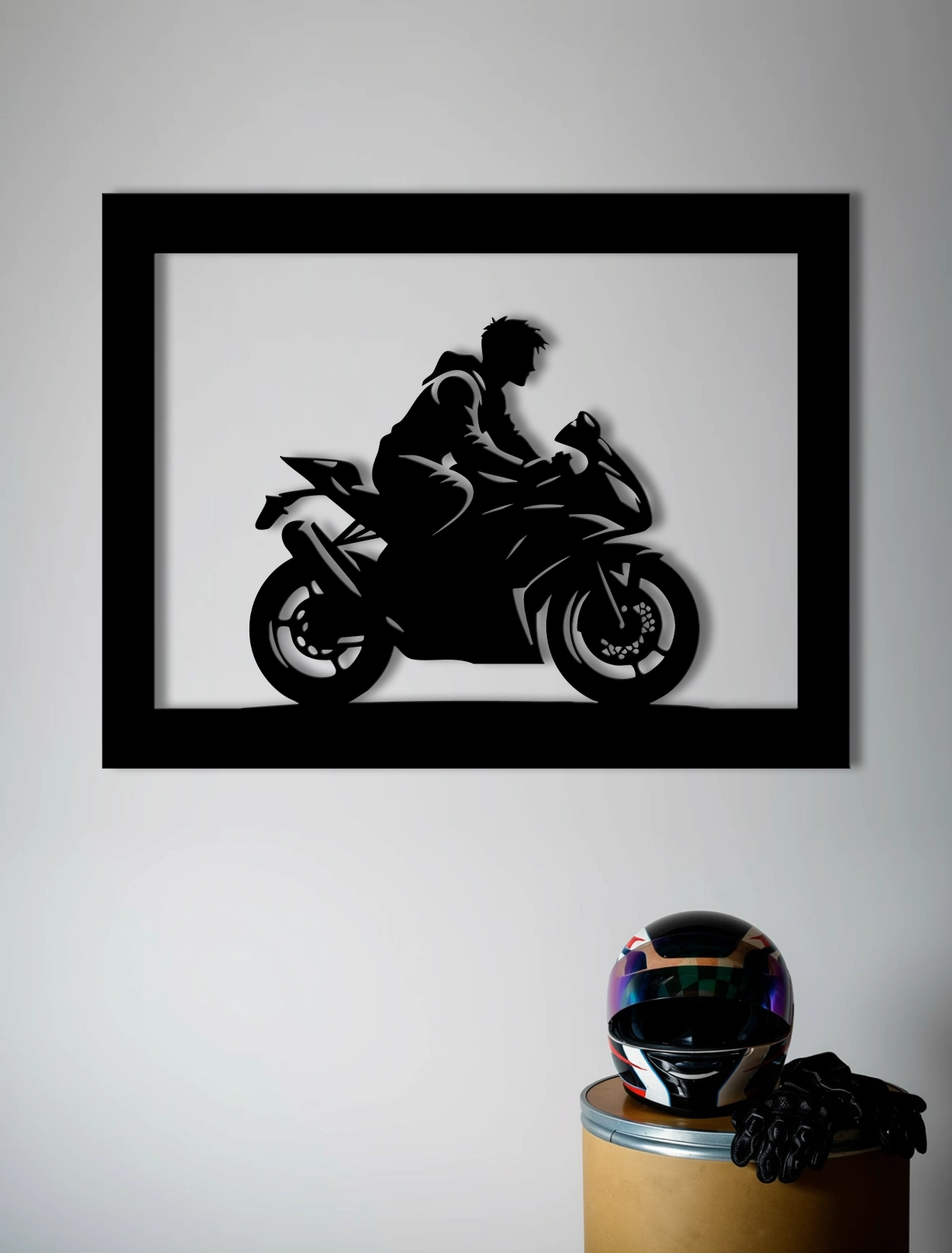 Heavy Bike Rider - Kuch Khaas - Metal Wall Art - Best Metal Art in Pakistan - Metal Decor