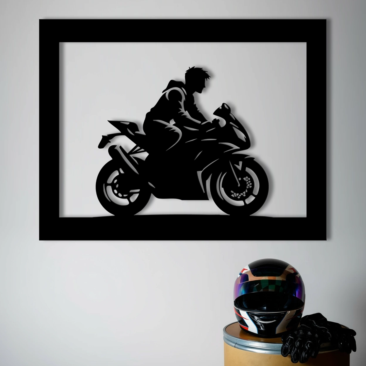 Heavy Bike Rider - Kuch Khaas - Metal Wall Decor - Metal Wall Art - Best Metal Art in Pakistan - Metal Decor - Exclusive Metal Decor