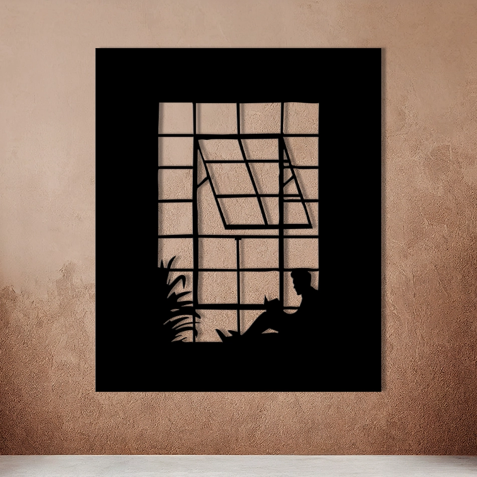 The Window Metal Art, Home decor, Metal Wall Art