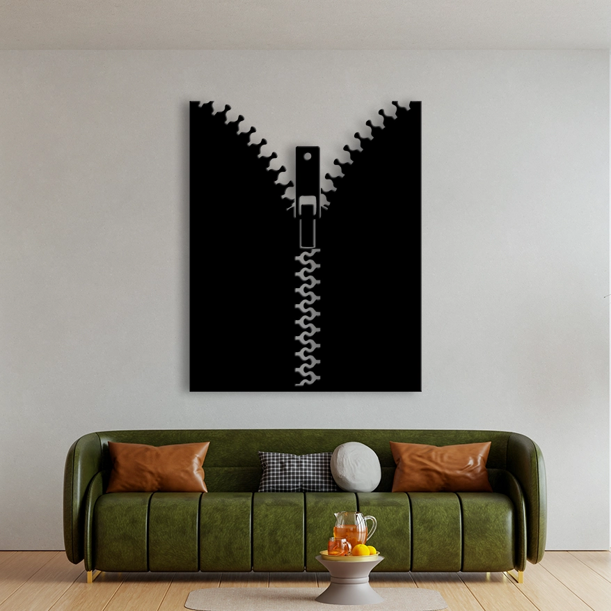 Zipper Metal Wall Art, Metal Wall Hanging, Kuch Khaas, Metal Wall Art