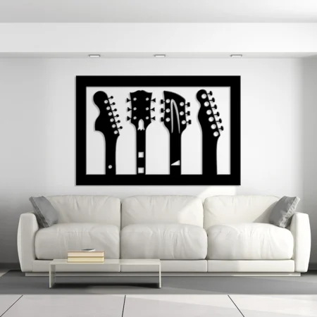 Guitars Metal Wall Art - Guitars - Kuch Khaas - Metal Wall Decor - Metal Wall Art - Best Metal Art in Pakistan - Metal Decor - Exclusive Metal Decor