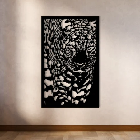 Leopard Metal Wall Art - Leaopard - Kuch Khaas - Metal Wall Decor - Metal Wall Art - Best Metal Art in Pakistan - Metal Decor - Exclusive Metal Decor