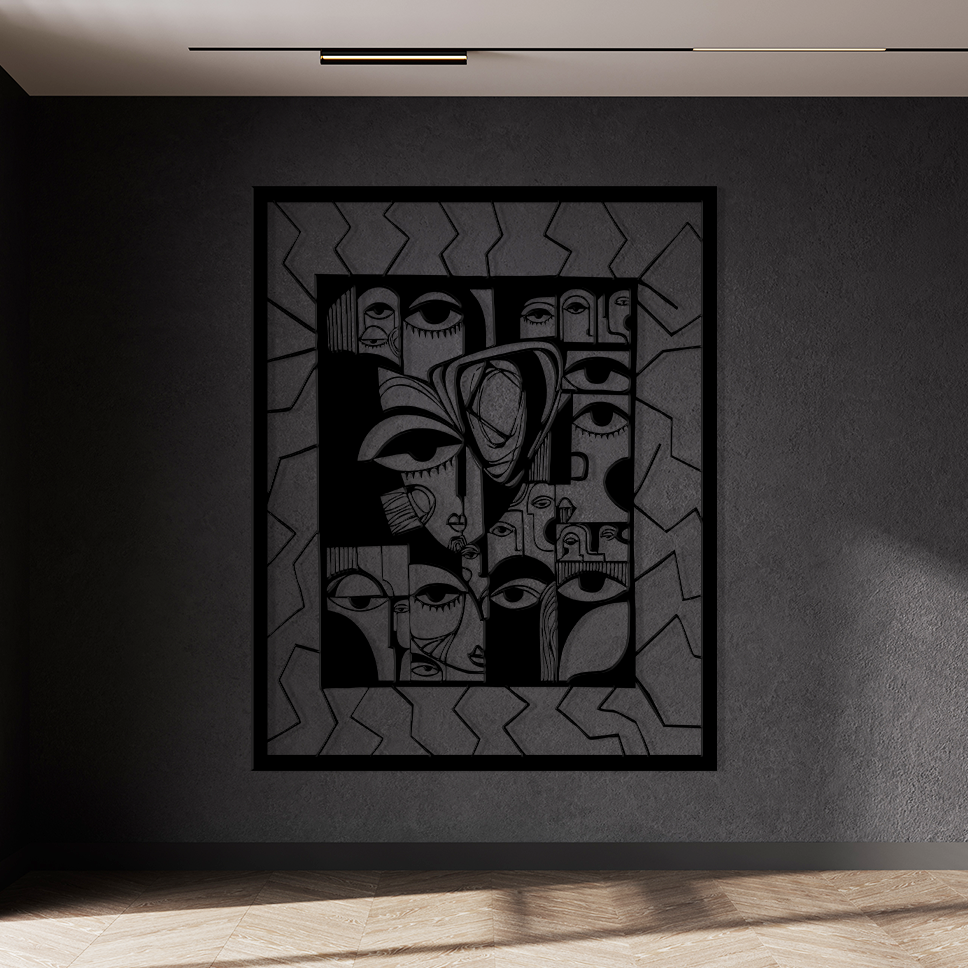 Many eyes watching - Kuch Khaas - Metal Wall Decor - Metal Wall Art - Best Metal Art in Pakistan - Metal Decor - Exclusive Metal Decor