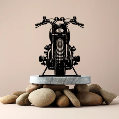 Motor Bike Metal Table Decor
